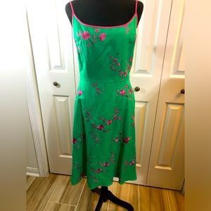 Jessica Howard embroidered green dress